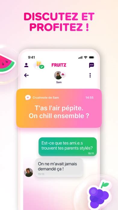 Fruitz: Appli de rencontre 17+